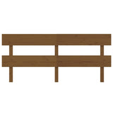 Bed Headboard Honey Brown 184x3x81 cm Solid Wood Pine 819088