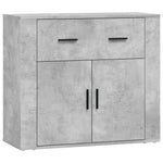 Sideboards 3 pcs Concrete Grey Engineered Wood 3185419