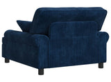 XL Armchair with Cushions Navy 1.5 Lines Fabric 42043480
