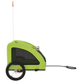 Pet Bike Trailer Green Oxford Fabric and Iron 93969