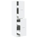 Apothecary Cabinet White 30x41x144.5 cm Engineered Wood 855169