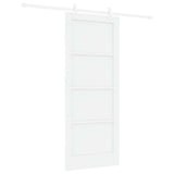 Sliding Door White 83 x 202 cm Solid Pine Wood 3333589