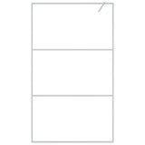 Walk-in Shower Wall Silver 115x195 cm Clear ESG Glass 152118