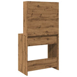 Dressing Table with LED Artisan Oak 74.5x40x141 cm 857022