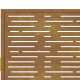 Garden Gate 100x125 cm Corten Steel Square Design 153198