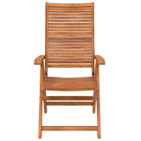 Reclining Folding Garden Chairs 2 pcs Solid Wood Acacia 367699