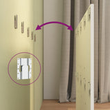 Bed Headboard with Cabinets White Engineered Wood 3115684