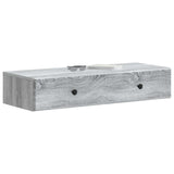 Wall-Mounted Side Table Grey Sonoma 87.5 x 34.5 x 17 cm 899181