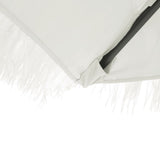 Garden Parasol with Steel Pole White 388x388x248 cm 4005116