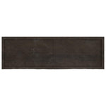 Bathroom Countertop Dark Brown 160x50x cm Treated Solid Wood 3156253