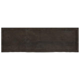 Bathroom Countertop Dark Brown 160x50x cm Treated Solid Wood 3156253