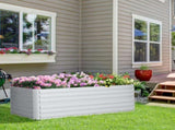 Raised Beds for Garden, Galvanised Steel Outdoor Planters with Multi-reinforced Rods, 180 x 90 x 59 T3398P313546