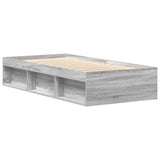 Bed Frame without Mattress Grey Sonoma 75x190 cm Small Single Small Single 3203850