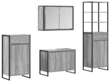 Bathroom Furniture Set with Drawer Grey Sonoma Engineered Wood 3403055