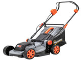 18V Cordless Lawnmower with 2 x 4Ah Batteries, Battery Lawn Mower with 34cm Cutting Width, Mulching T3398P551793