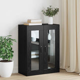 Storage Cabinet Wall-mounted Black Oak 69.5 x 34 x 90 cm 879467