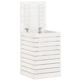 Laundry Basket White 44x44x66 cm Solid Wood Pine 832318