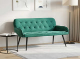 2 Seater Sofa with Metal Legs 2-Seater Turquoise Velvet 42051027