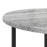 ZNTS Side Table 2 pcs Grey Sonoma Engineered Wood and Metal 869699