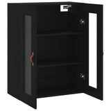 Wall Mounted Cabinet Black 69.5x34x90 cm 828453