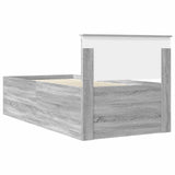Bed Frame Grey Sonoma 90 x 200 cm Engineered Wood 3408625
