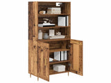 Highboard Old Wood 69.5 x 34 x 180 cm Engineered Wood 3415810