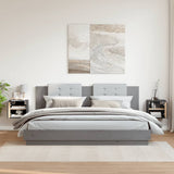 Wall Cabinets 2 pcs Grey 31.5x30x30 cm Solid Wood Pine 818360
