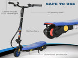 Foldable Electric Scooter, with LED Headlights, for Ages 7-14 Years, Blue T3398P349451