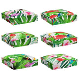 Cushion Floral 6 pcs Multicolour 40 x 40 x 8 cm Oxford Fabric 42001607