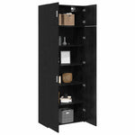 Storage Cabinet Black oak 80 x 41 x 225 cm Engineered wood 3394517