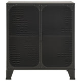 Storage Cabinets 2 pcs Grey 72x36x82 cm Metal and MDF 3095970