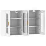 Wall Mounted Cabinets 2 pcs White Engineered Wood 3197897