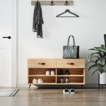 ZNTS Shoe Bench Sonoma Oak 102x35x55 cm Engineered Wood 829711