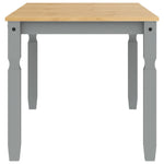 ZNTS Dining Table Corona Grey 160x80x75 cm Solid Wood Pine 4005718