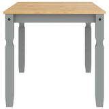 ZNTS Dining Table Corona Grey 160x80x75 cm Solid Wood Pine 4005718