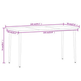 Dining Set Black Powder-coated steel, glass, PVC rattan Medium 3099157