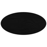 Table Top Dark Brown 80x40x4 cm Solid Wood Oak Oval 4009057
