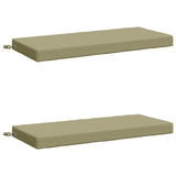2-Piece Bench Cushions SOEST 2 pcs 100% Polyester Light Green 950185