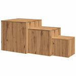 ZNTS Side Tables 3 pcs Artisan Oak Engineered Wood 856677