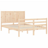 Bed Frame without Mattress 120x200 cm Solid Wood 3194501