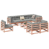 9 Piece Garden Sofa Set Solid Wood Douglas Fir 3299510