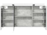 Bathroom Mirror Cabinet Concrete Grey 100 x 14.5 x 70 cm 889130