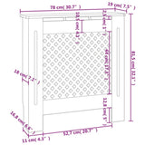 ZNTS MDF Radiator Cover 78 cm 325570