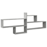 Wall Shelf Concrete Grey 167.5x18x68 cm Engineered Wood 853320
