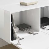 TV Wall Cabinet Gloss White 78.5 x 31 x 29.5 cm Engineered Wood 892217