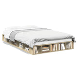 Bed Frame without Mattress Sonoma Oak 120x200 cm 3280484