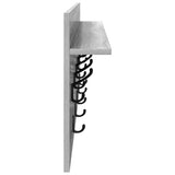 Wall-Mounted Coat Rack with Shelf Grey Sonoma 100 x 40 x 12 cm 874448