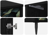 Bedside Cabinet LOCHEM 2 pcs Black Oak 36 x 33 x 51 cm 8007232