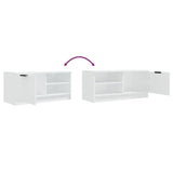 TV Cabinet White 80x35x36.5 cm Engineered Wood 811466