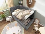Daybed Upholstered Bed with 3FT Single Sofa Bed 90 x 190 cm, Ottoman Bed with Hydraulic N601P343711G